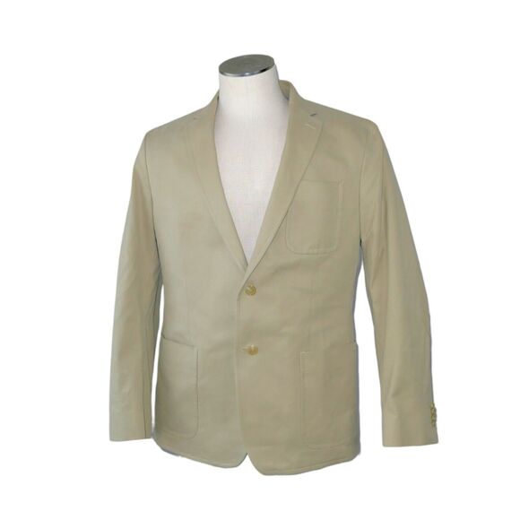 Banana Republic 44R Tailored Fit Tan Color Lined 2 Button Front Pockets Cotton - Picture 1 of 15